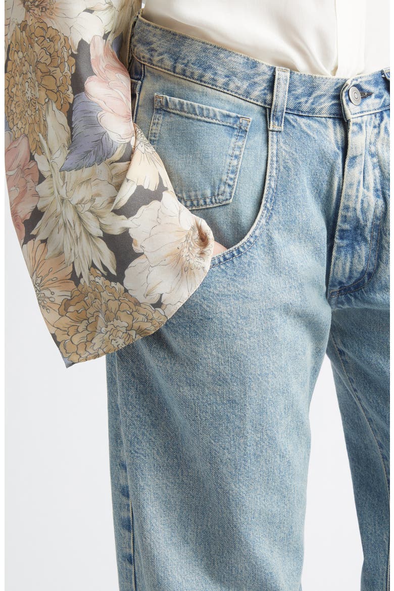 Straight Leg Jeans, Alternate, color, ICE BLUE
