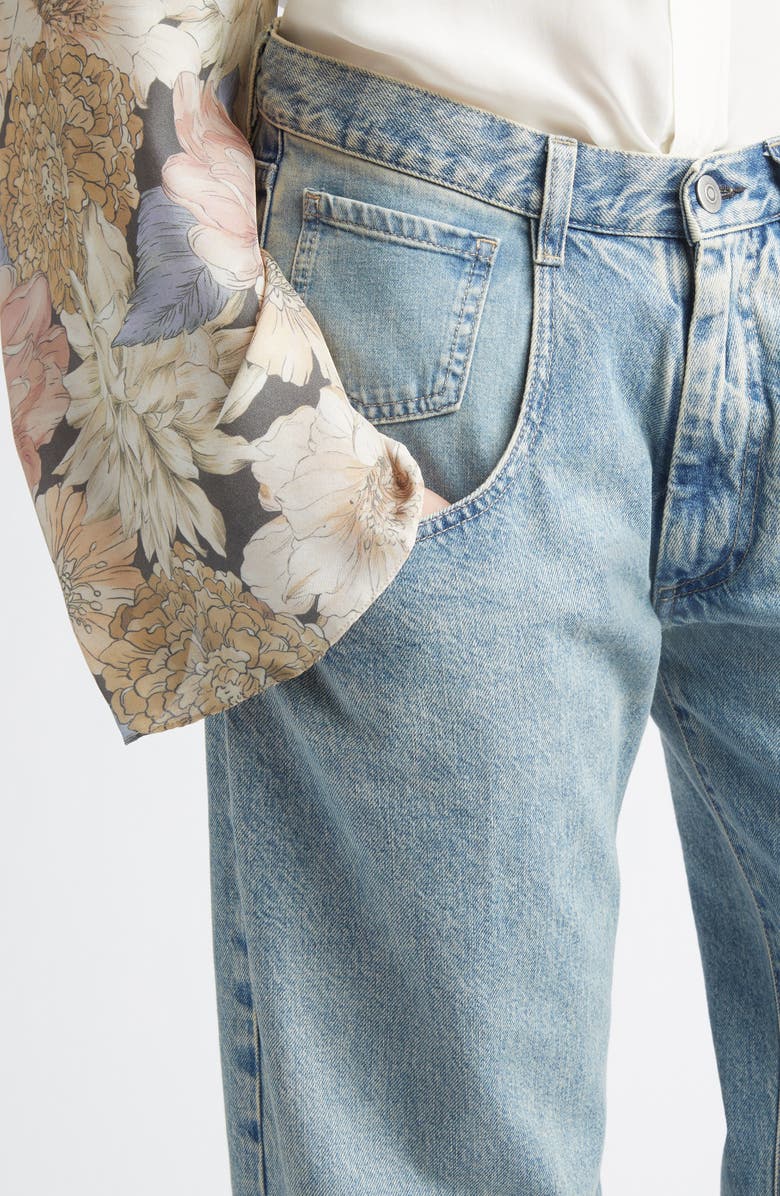 Maison Margiela Straight Leg Jeans, Alternate, color, Ice Blue