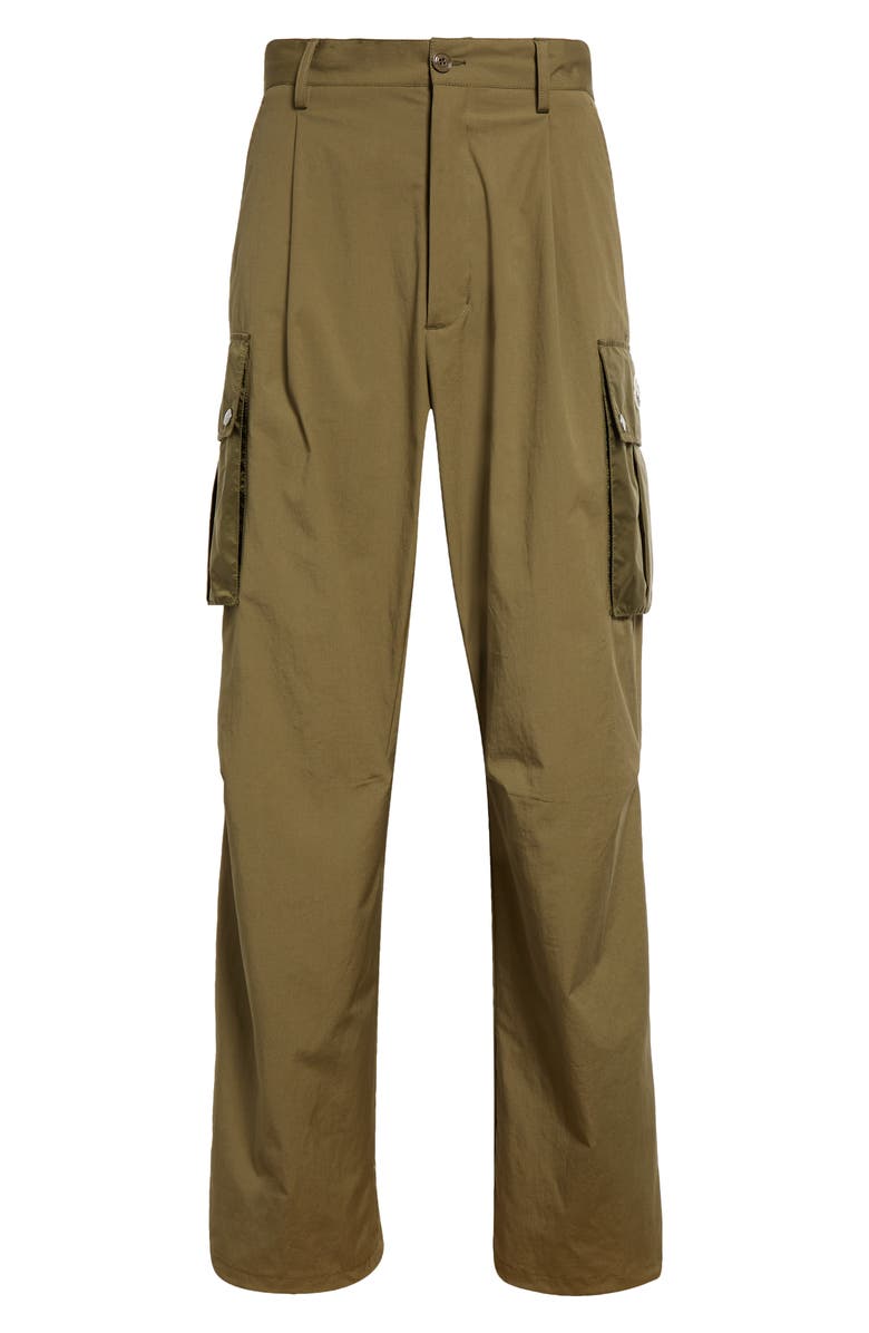 Moncler Stretch Poplin Cargo Pants, Alternate, color,