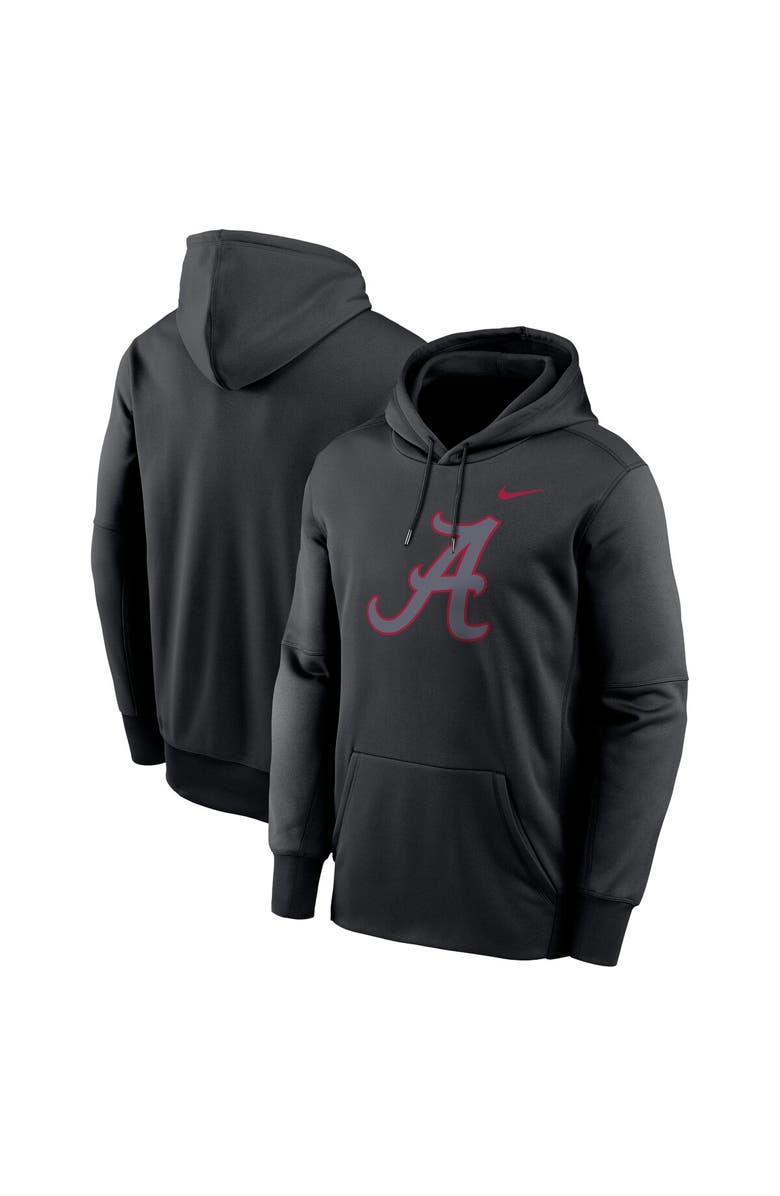 Nike Men's Nike Black Alabama Crimson Tide Color Pop Performance Fleece Pullover Hoodie, Main, color,