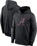 Nike Men's Nike Black Alabama Crimson Tide Color Pop Performance Fleece Pullover Hoodie