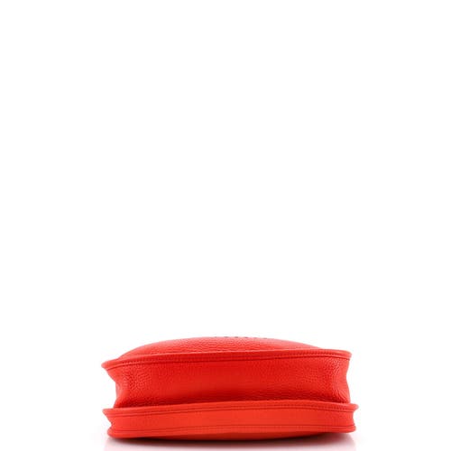 Pre-owned Hermes Hermes Evelyne Bag Gen Iii Clemence Pm In Red