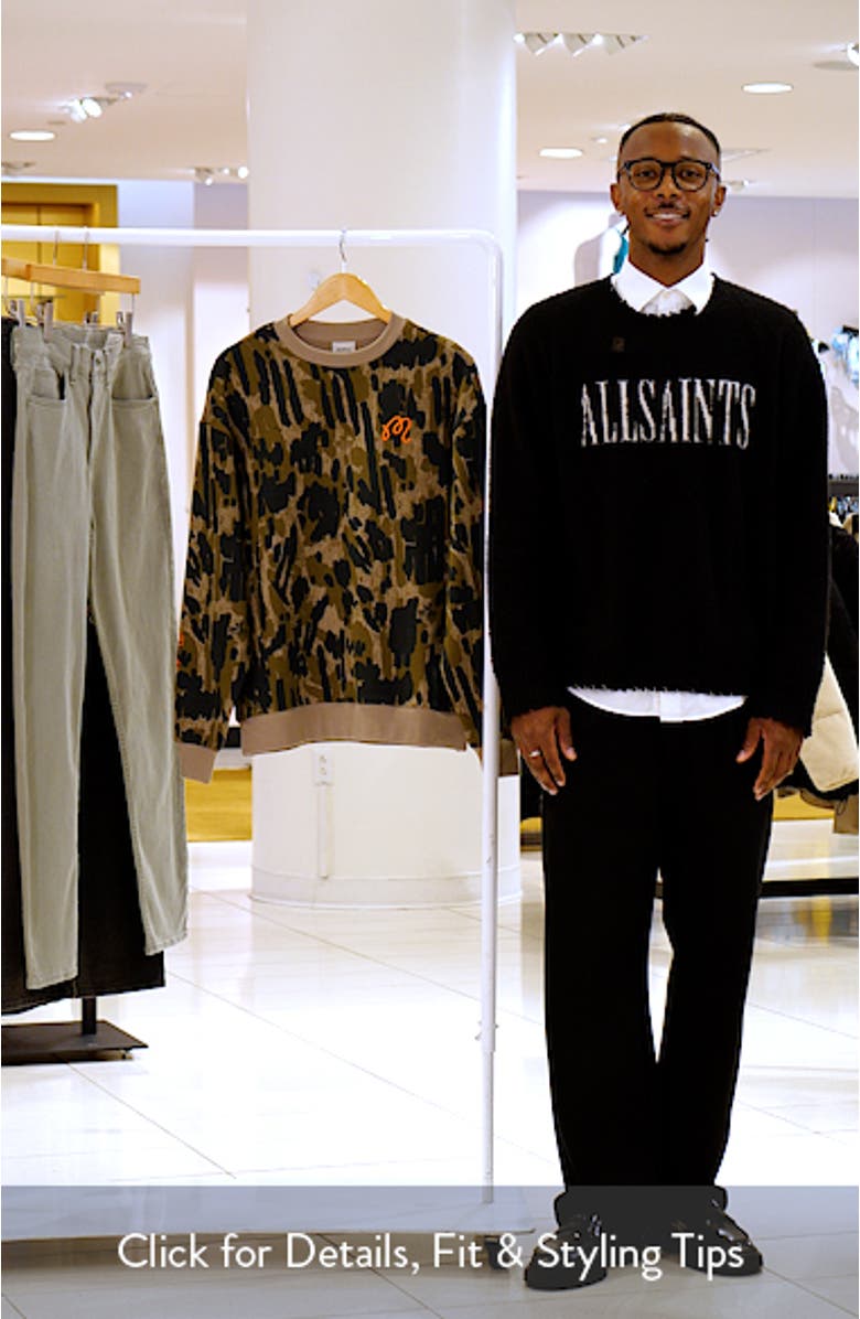 Range Tour Divot Camo Cotton Sweatshirt, sales video thumbnail