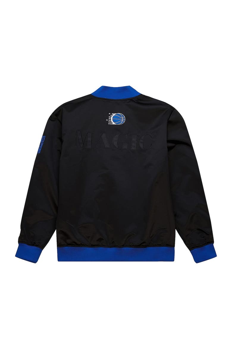 Men's Mitchell & Ness Black Orlando Magic Hardwood Classics Team OG 3.0 Lightweight Satin Full-Snap Jacket, Alternate, color, Black