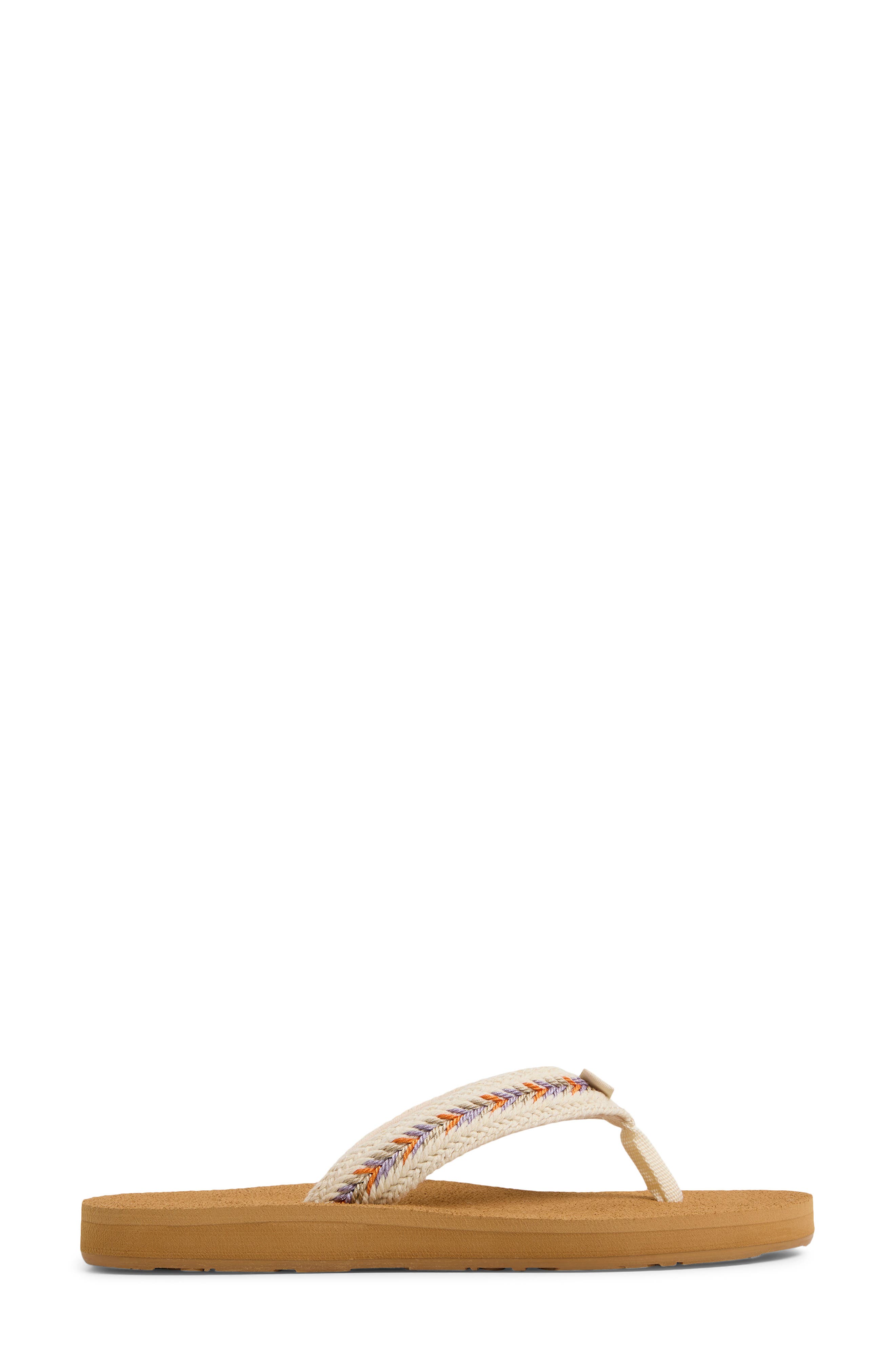 Roxy Porto IV Flip Flop, Alternate, color, Bone Multi