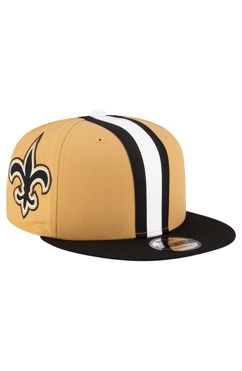 New Era Men's New Era Gold New Orleans Saints Helmet 9FIFTY Snapback Hat, Alternate, color, Gold