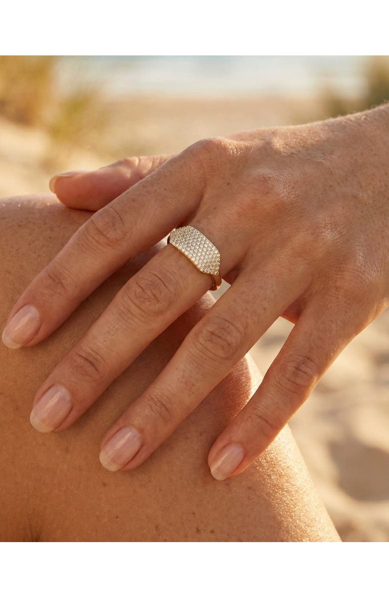 NATIVE GEM Id Ring, Alternate, color, Gold