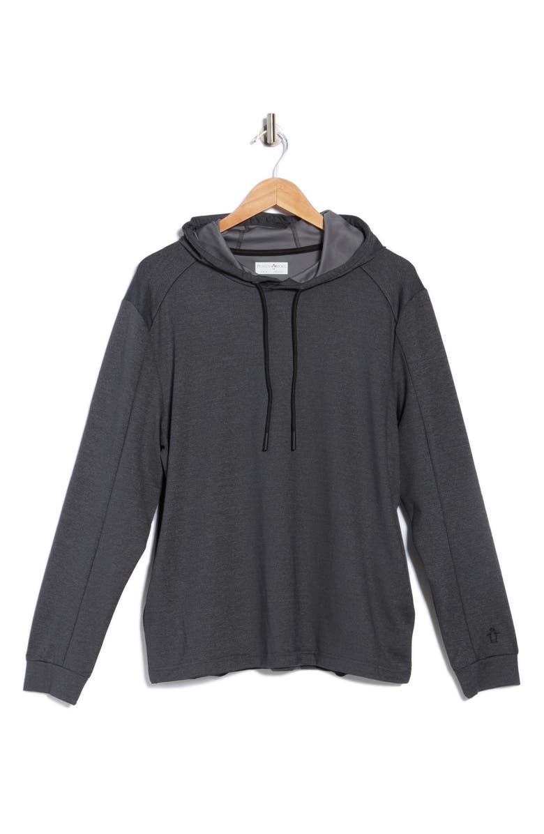 ORIGINAL PENGUIN SPORT Midweight Hoodie, Alternate, color, Dark Caviar Heather