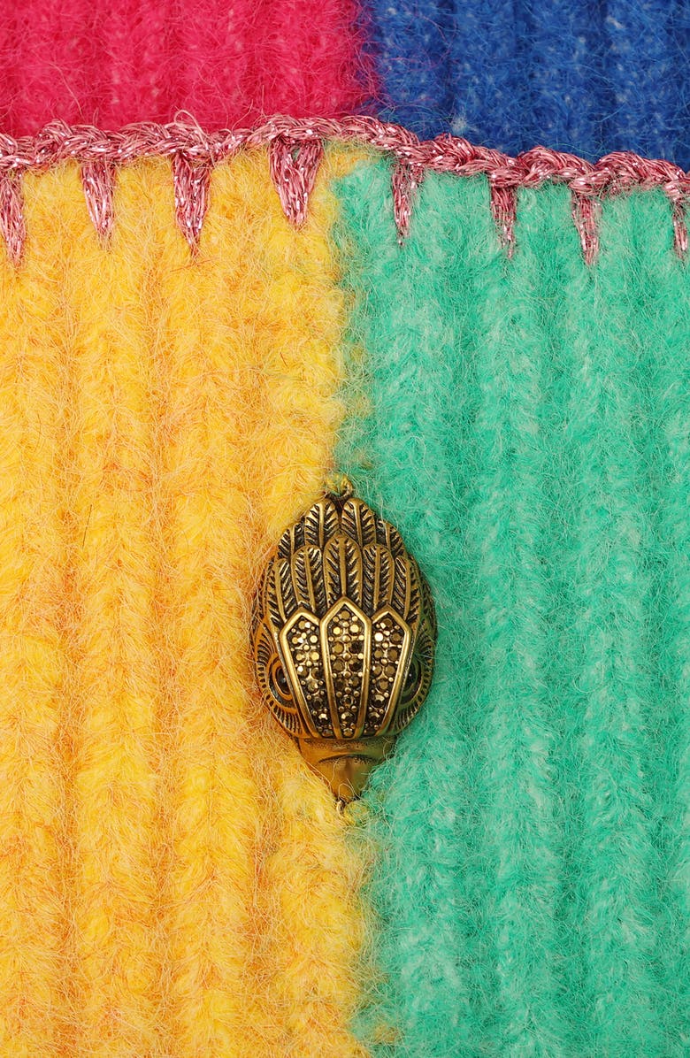 Kurt Geiger London Colorblock Beanie, Alternate, color, Classic Rainbow