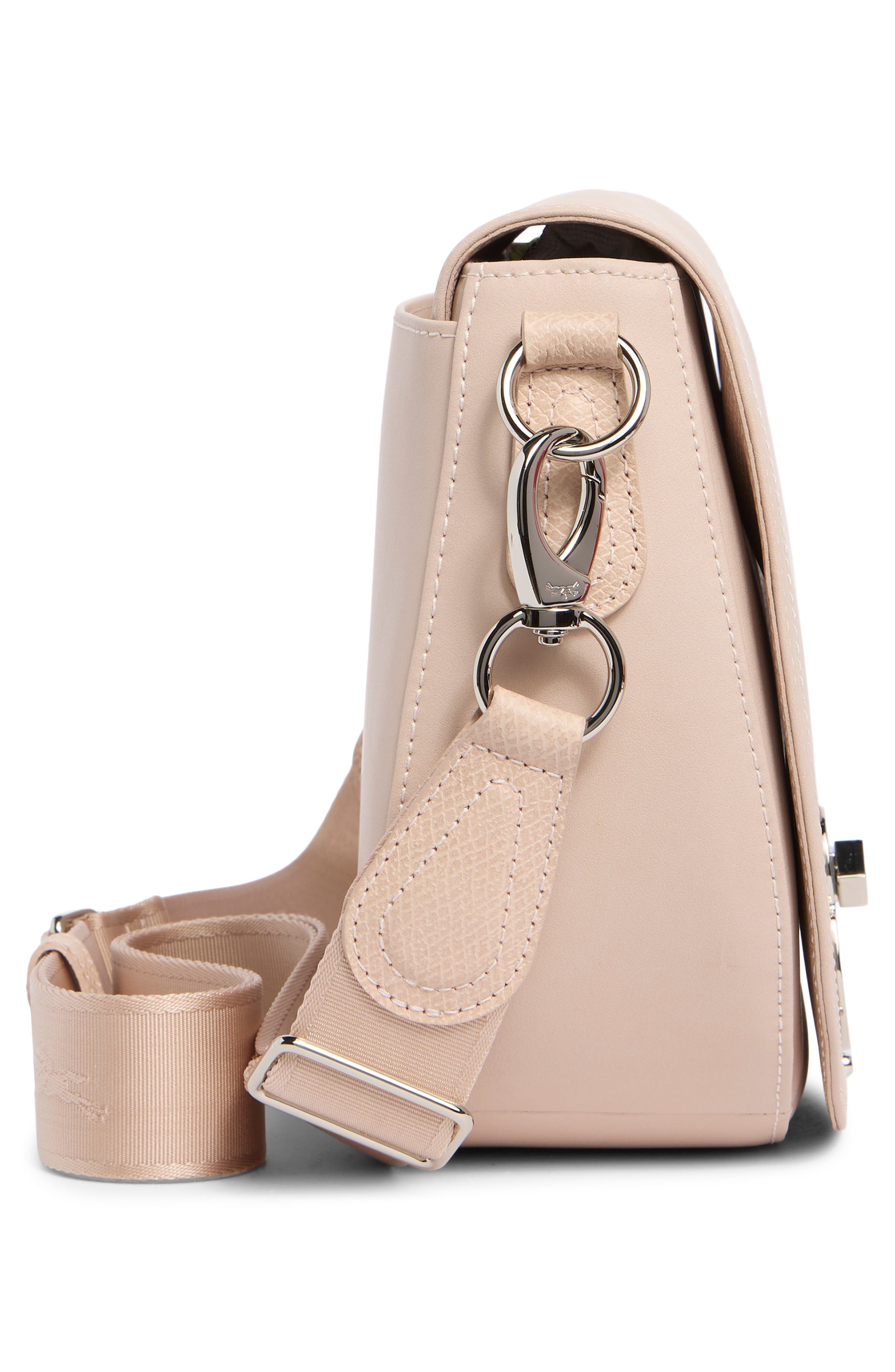 Longchamp Medium Cavalcade Leather Crossbody Bag, Alternate, color, Sand