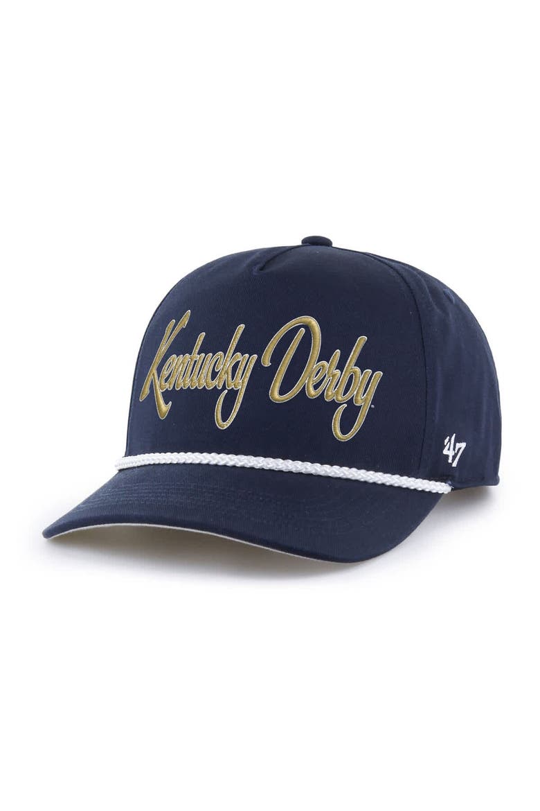 Men's '47 Navy Kentucky Derby Overhand Hitch Adjustable Hat, Alternate, color, Navy