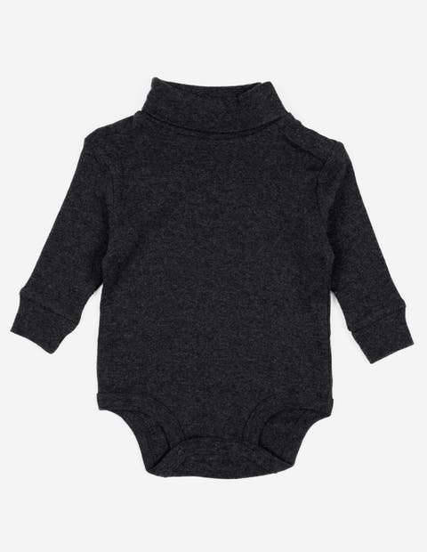 Baby Turtleneck Bodysuit, Cotton Long Sleeve