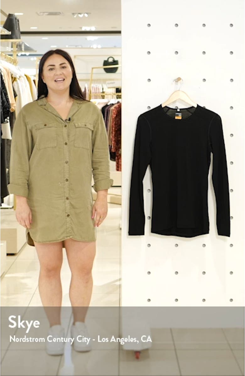 Oasis Long Sleeve Merino Wool Base Layer Tee, sales video thumbnail