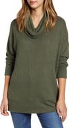 Loveappella Cowl Neck Long Sleeve Top