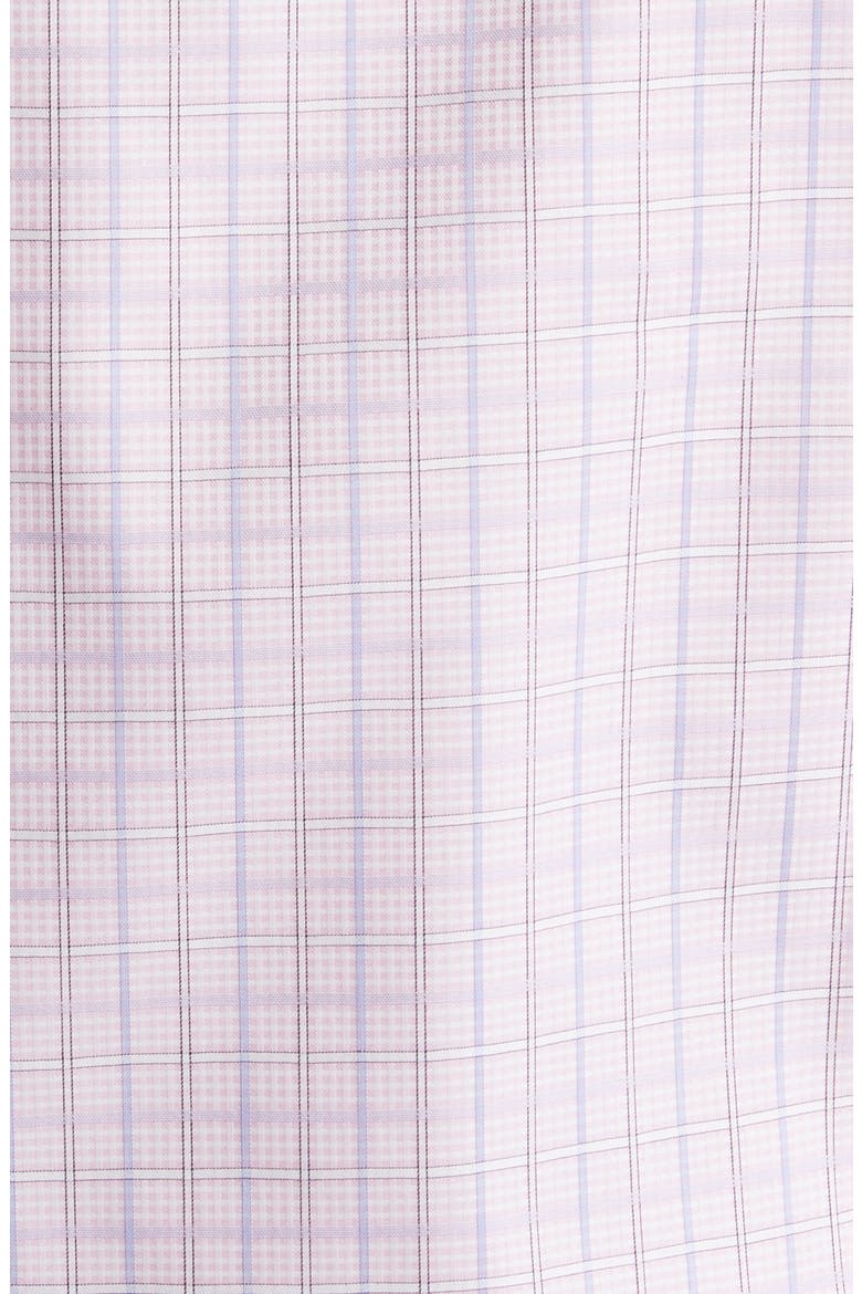Tailored Fit Check Dress Shirt, Alternate, color, PINK
