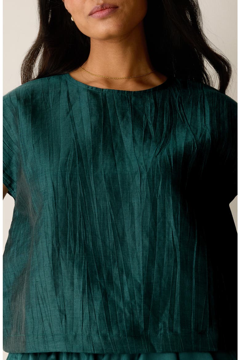 Round Neck Square Top, Alternate, color, KELP
