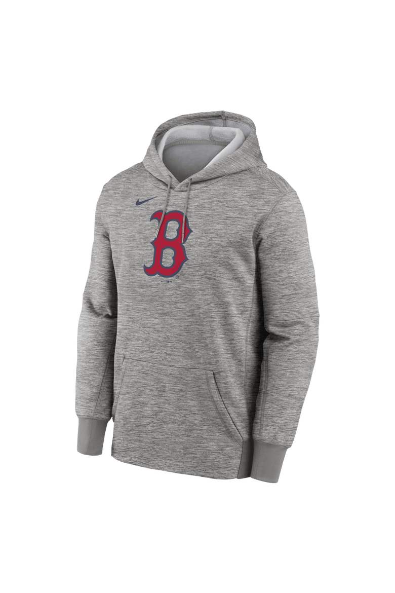 Men's Nike Heather Gray Boston Red Sox Primary Logo Therma Hoodie, Alternate, color, Heather Gray