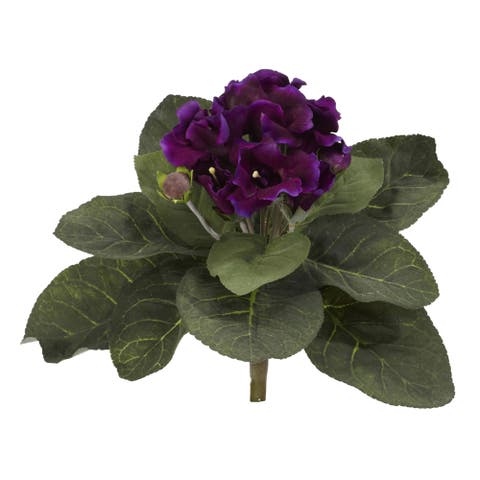 11-in Gloxina Artificial Plant (Set of 4)