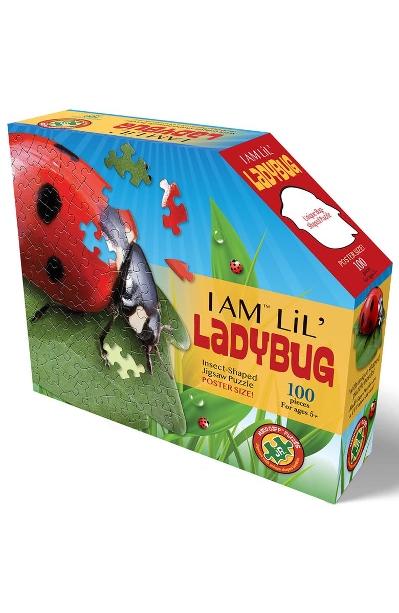 Madd Capp Lil Ladybug 100 Piece Jigsaw Puzzle, Main, color, Multicolored