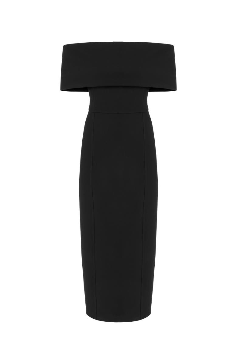 Nocturne Off-The-Shoulder Midi Dress, Alternate, color, 