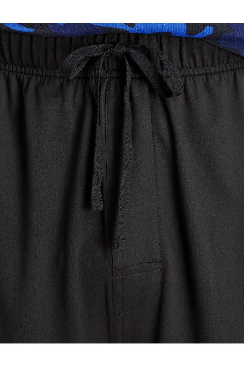 Jersey Knit Jams, Alternate, color, BLACK