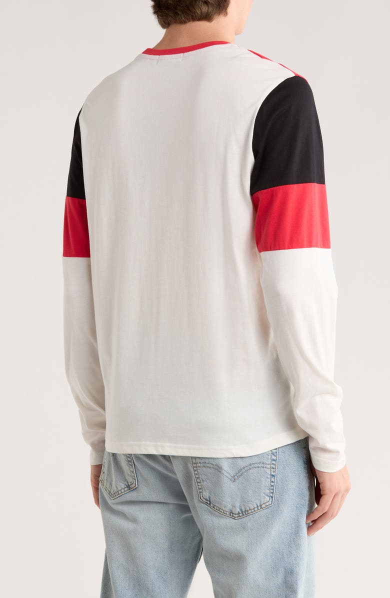 Junk Food Zone Blitz 49ers Long Sleeve T-Shirt, Alternate, color, Red/ White/ Black