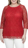 Standards & Practices Sequin Lace Tunic Top