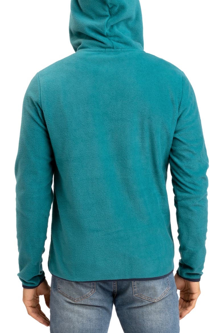 Forest Fleece Half Zip Hoodie, Alternate, color, PARROTFISH