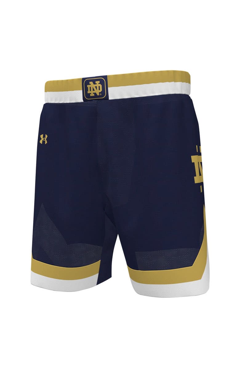 Under Armour Men's Under Armour  Navy Notre Dame Fighting Irish Replica Basketball Shorts, Alternate, color, 