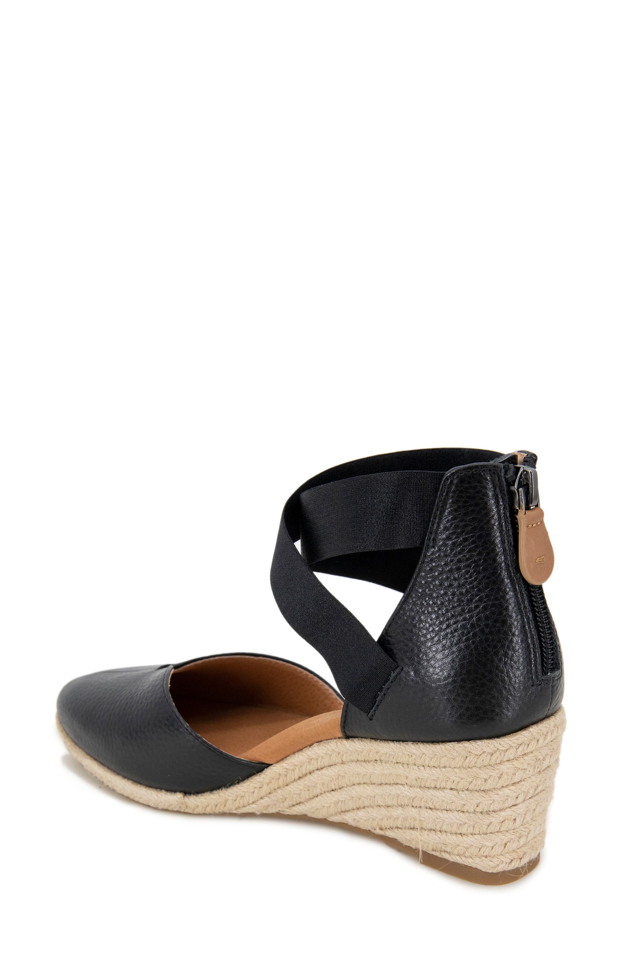 Gentle Souls Orya Espadrille Wedge Sandal, Alternate, color, Black