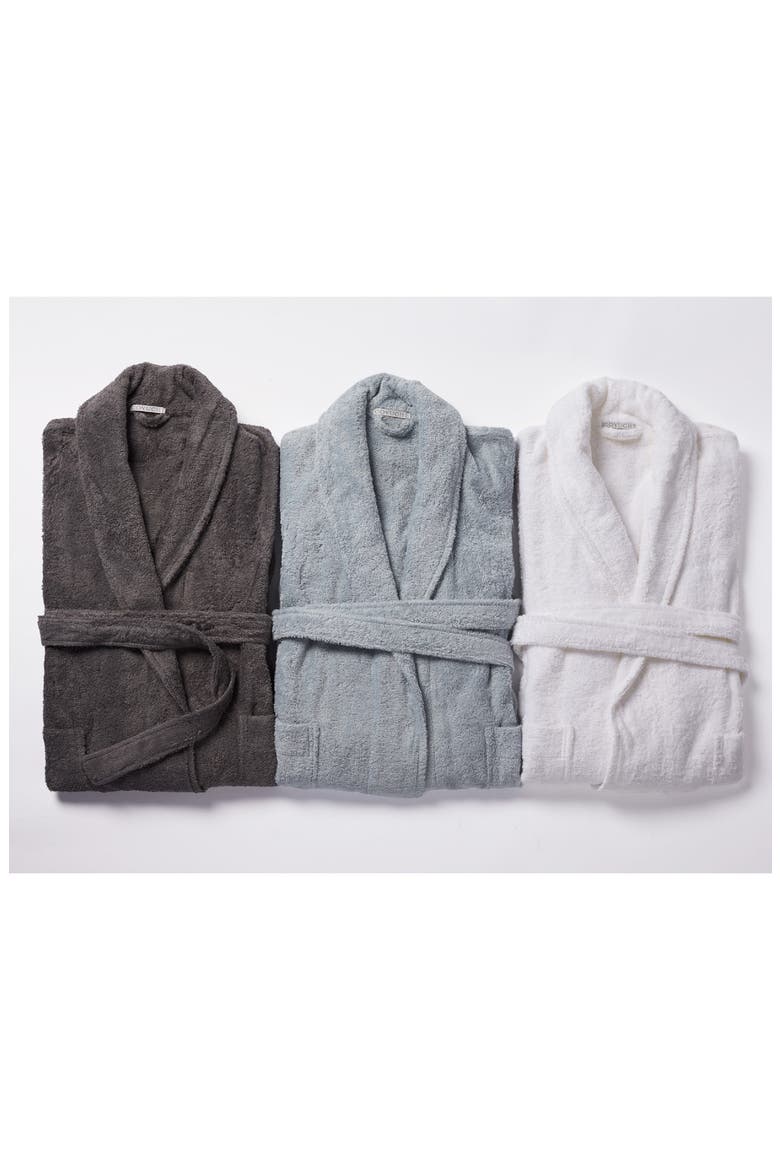 Gender Inclusive Cloud Loom™ Organic Cotton Robe, Alternate, color, ALPINE WHITE