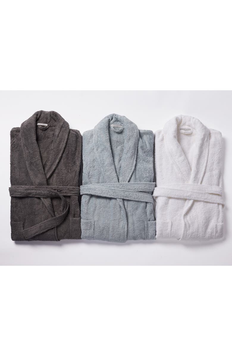 Coyuchi Gender Inclusive Cloud Loom<sup>™</sup> Organic Cotton Robe, Alternate, color, Alpine White
