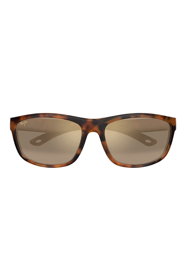 Nuu Landing 53mm PolarizedPlus2® Square Sunglasses, Main, color, BROWN