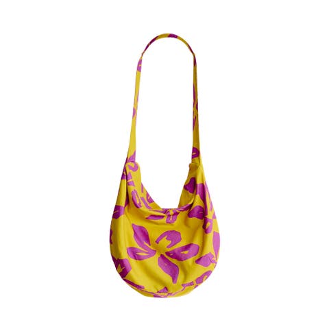 "Tropical Bliss" Hobo Crossbody Bag