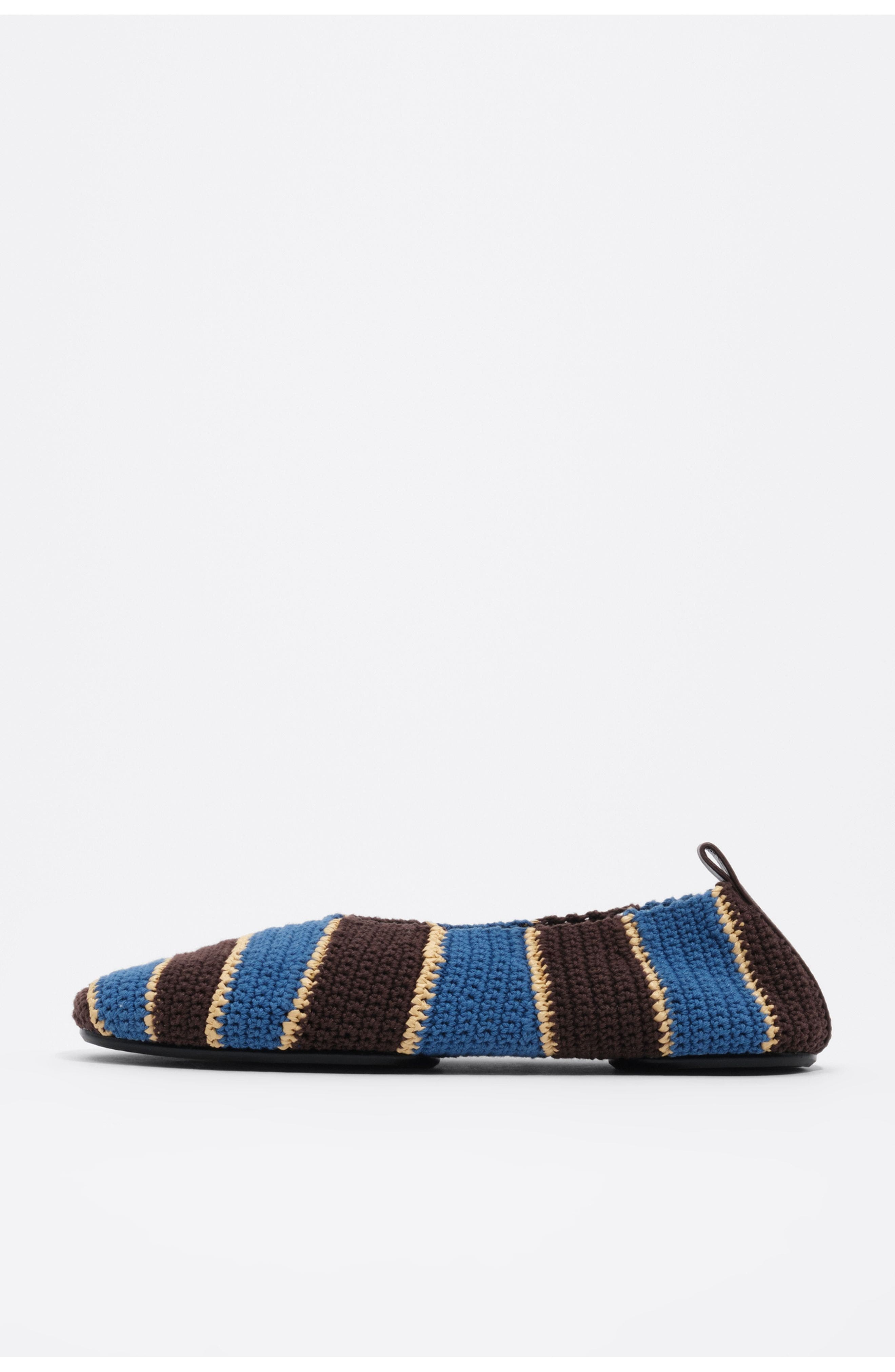 Crochet Raffia Ballerina, Main, color, BLUE