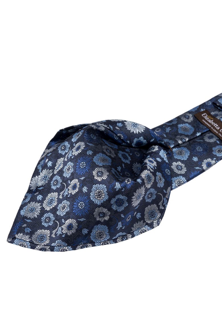 Pergola - Extra Long Silk Jacquard Tie for Men, Alternate, color, Blue