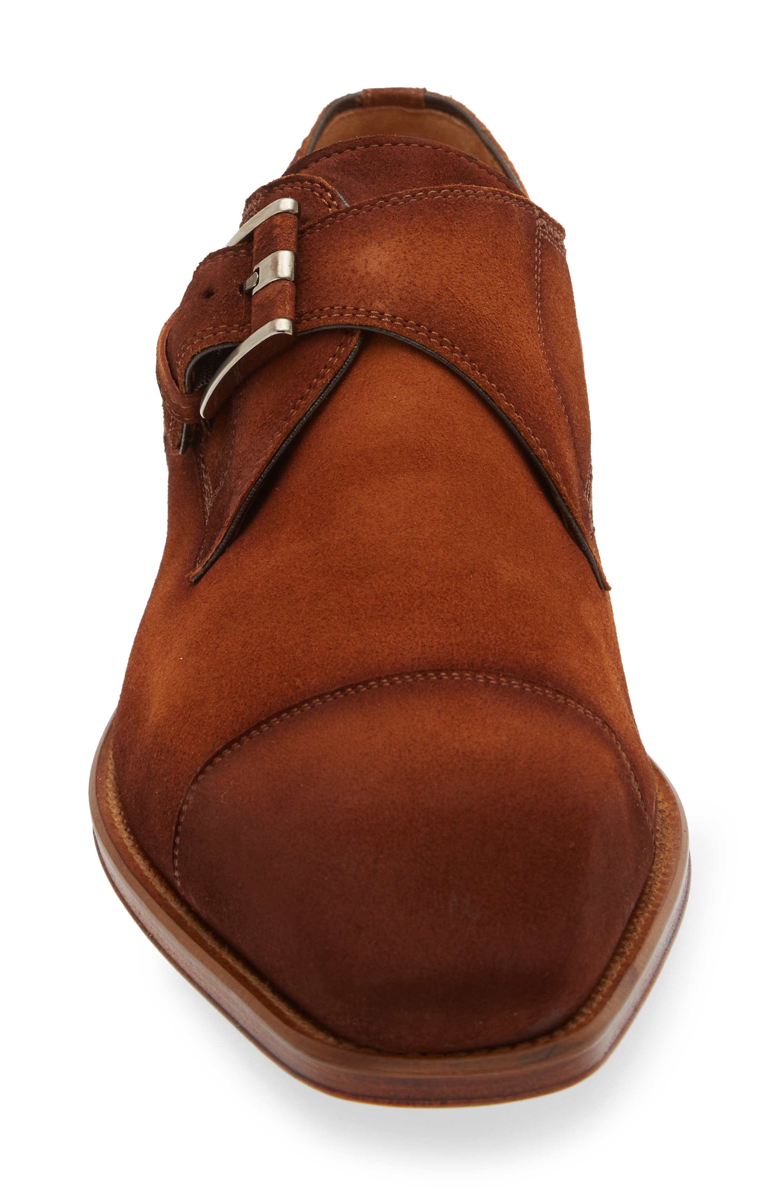 Lennon Monk Strap Shoe, Alternate, color, COGNAC