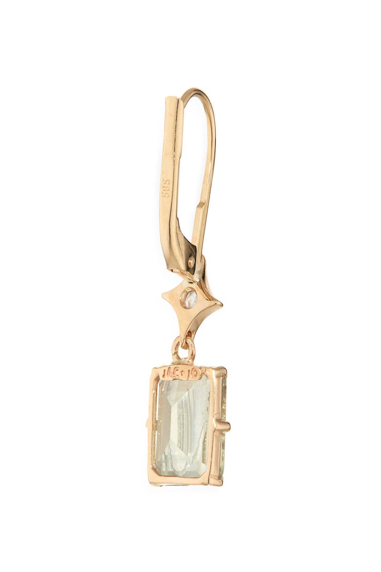 Jac + Jo Aurora Rectangular Drop Earrings, Alternate, color, GREEN