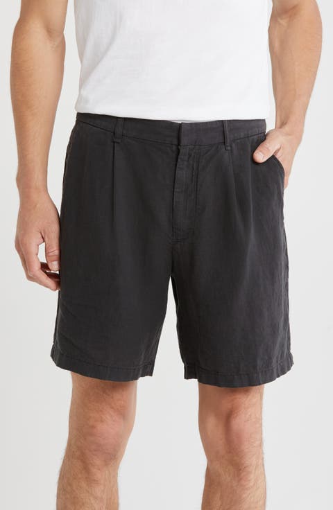 Elliot Pleated Linen Shorts