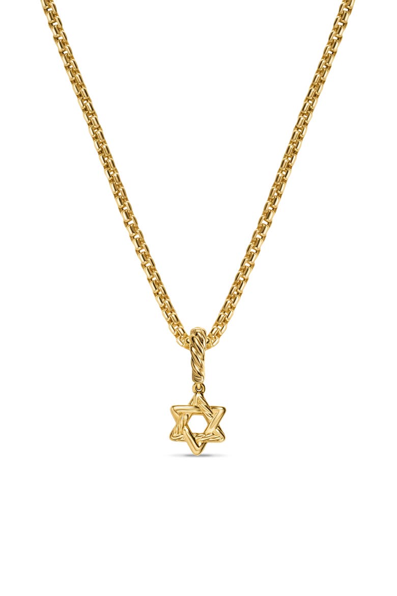 Micro Pavé Star of David Enhancer in 18K Yellow Gold with Diamonds, 7.4mm, Alternate, color, DIAMOND