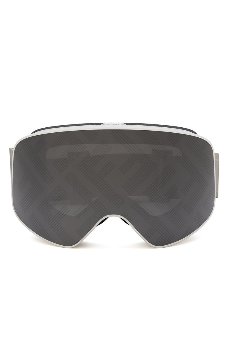 Fendi Ski Mask with Logo Mirrored Lens, Main, color, Grey/ Smoke Mirror