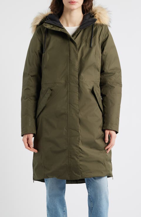 Vega Waterproof Insulated Parka with Faux Fur Trim
