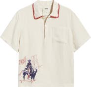 OAS Bronc Girona Short Sleeve Linen Button-Up Shirt