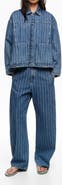 BIMBA Y LOLA A-line Washed Denim Jacket
