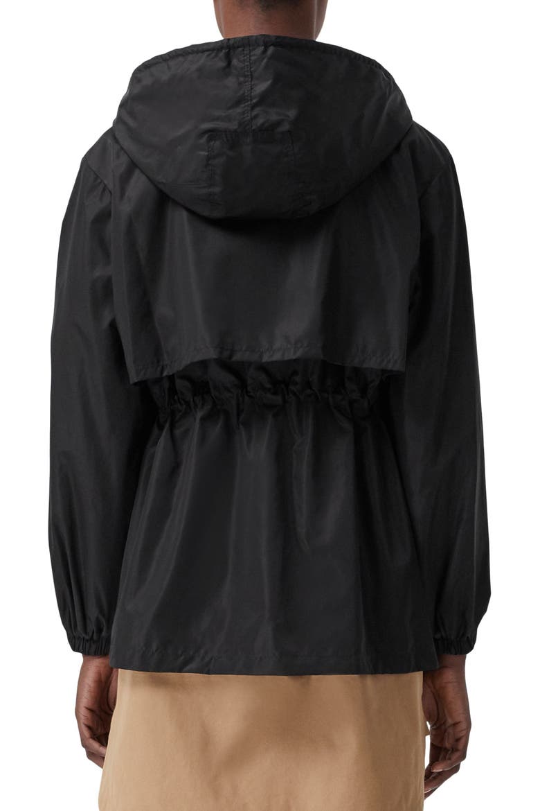 Binham Zip Hooded Nylon Jacket, Alternate, color, BLACK