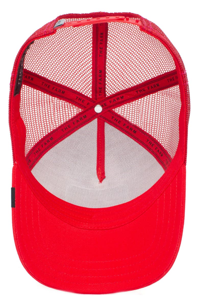 Goorin Bros. Tiger Patch Trucker Hat, Alternate, color, Red