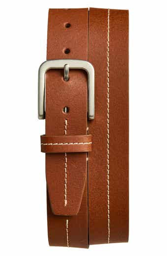 Tommy Bahama Center Stitched Leather Belt