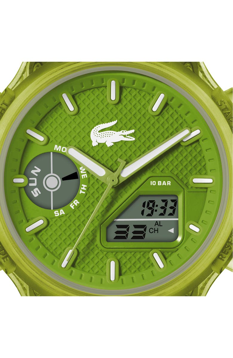 Lacoste LC33 Silicone Strap Watch, 44mm, Alternate, color,
