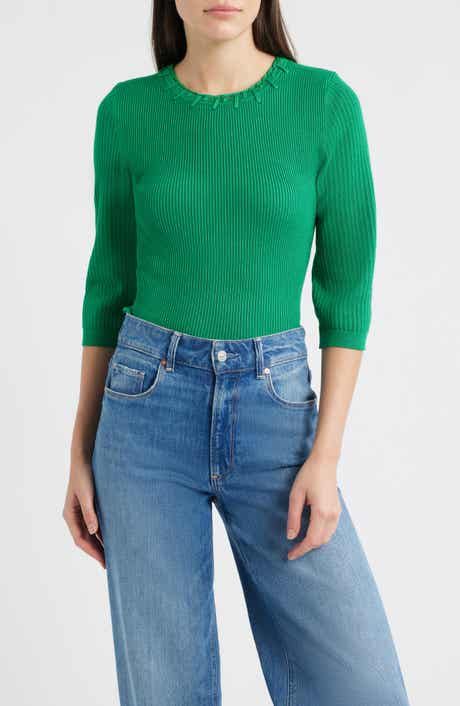 Elbow Sleeve Rib Sweater