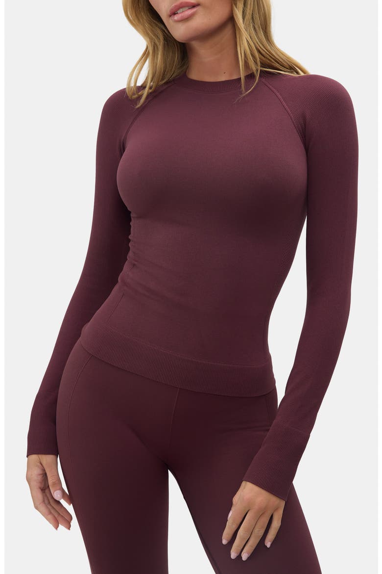 Johnson Base Layer Top, Main, color, GLAZED CHERRY
